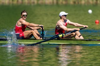 Jonah Plock et Patrick Brunner: une finale mondiale à Shanghai KEYSTONE/PHILIPP SCHMIDLI
